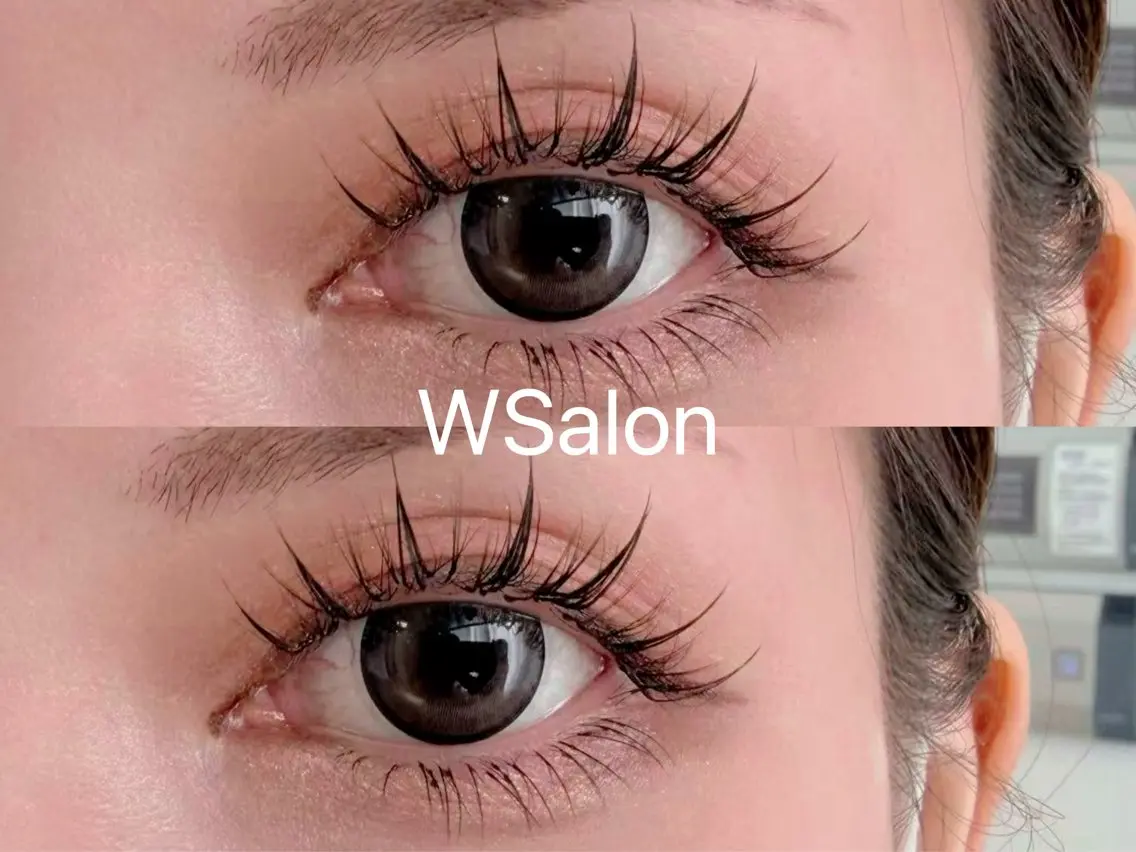 マツエク・マツパ 付け放題 バインドロック カラーマツエク フラットラッシュ 韓国風マツエク W Salon アイラッシュのマツエク・マツパデザイン