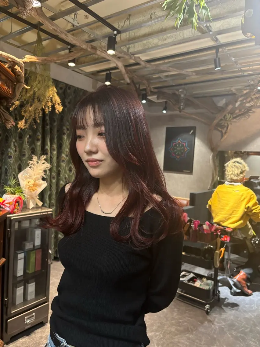ロング カラー ヘアアレンジ ブリーチ 透明感カラー ダブルカラー トリートメント カット ヘアカラー ravens代表 ヒロムのヘアスタイル