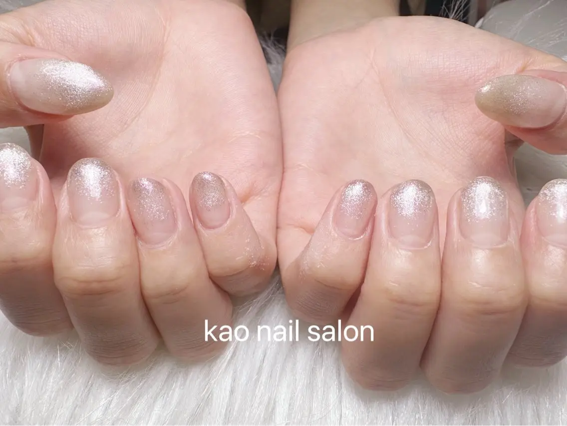 ネイル ハンドネイル kao nail マグネット/長さだしのネイルデザイン
