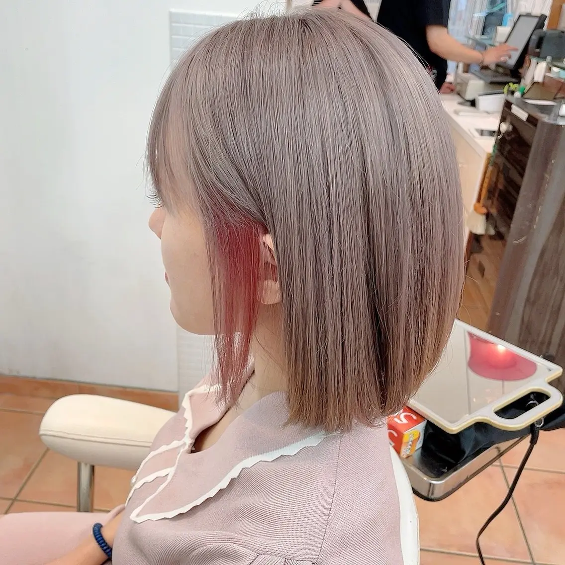 ミディアム カット ヘアカラー 髪質改善カラー🫧＆ レイヤー🕊古川のヘアスタイル