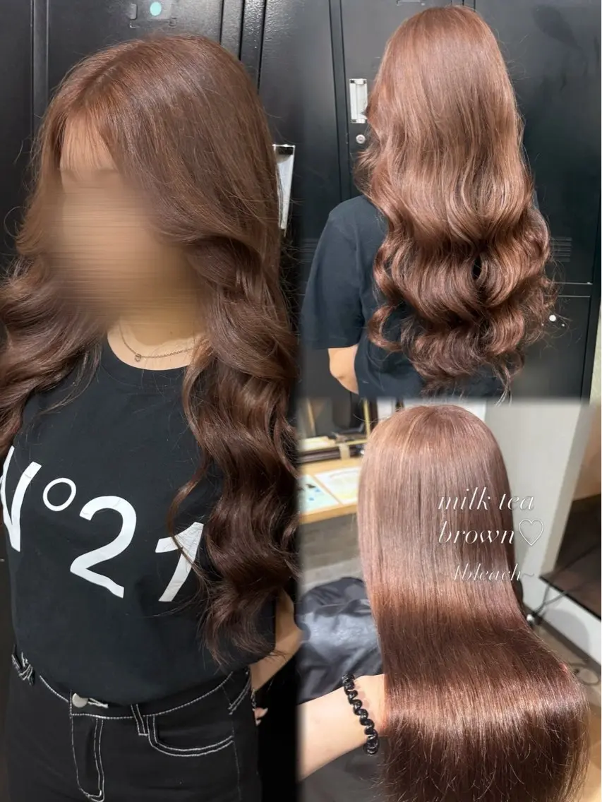 ロング ヘアカラー ⠀ 流菜のヘアスタイル