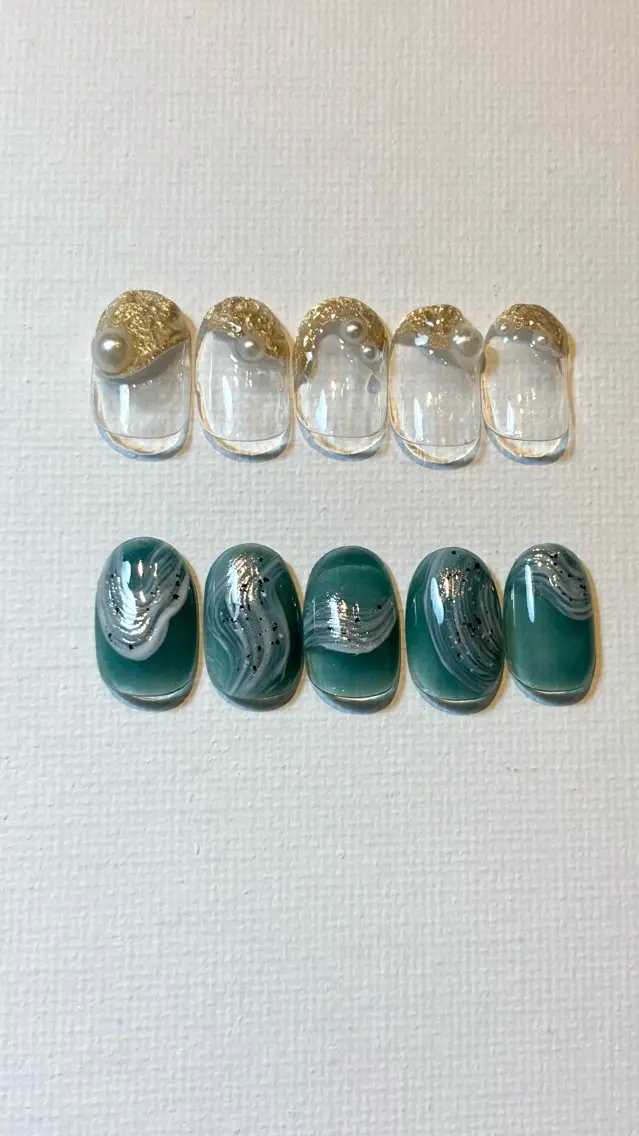 ネイル ニュアンスネイル シンプルネイル Umi Nail /Akariのネイルデザイン