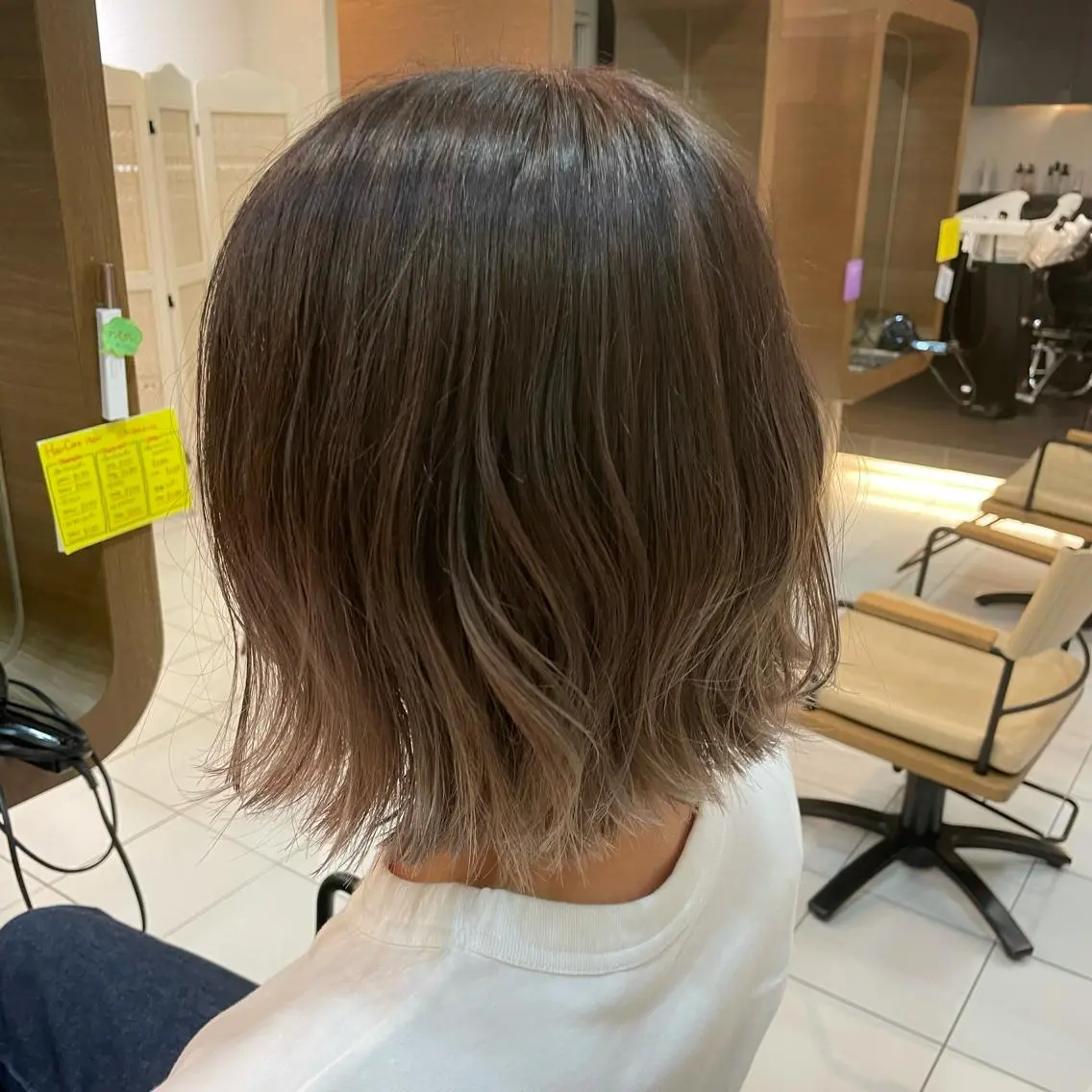 ショート カラー ブリーチ グラデーションカラー 透明感カラー/ 寺田千雅子のヘアスタイル