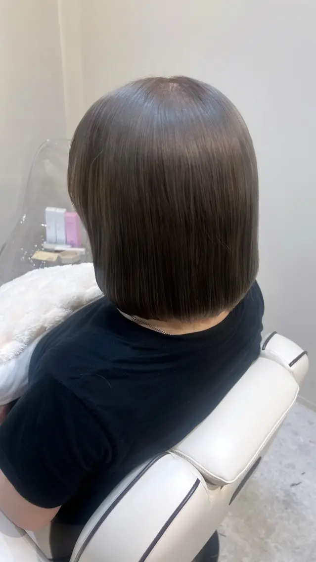 ミディアム カット ヘアカラー 🫧ツヤ髪個室美容室 安食茉莉🫧のヘアスタイル