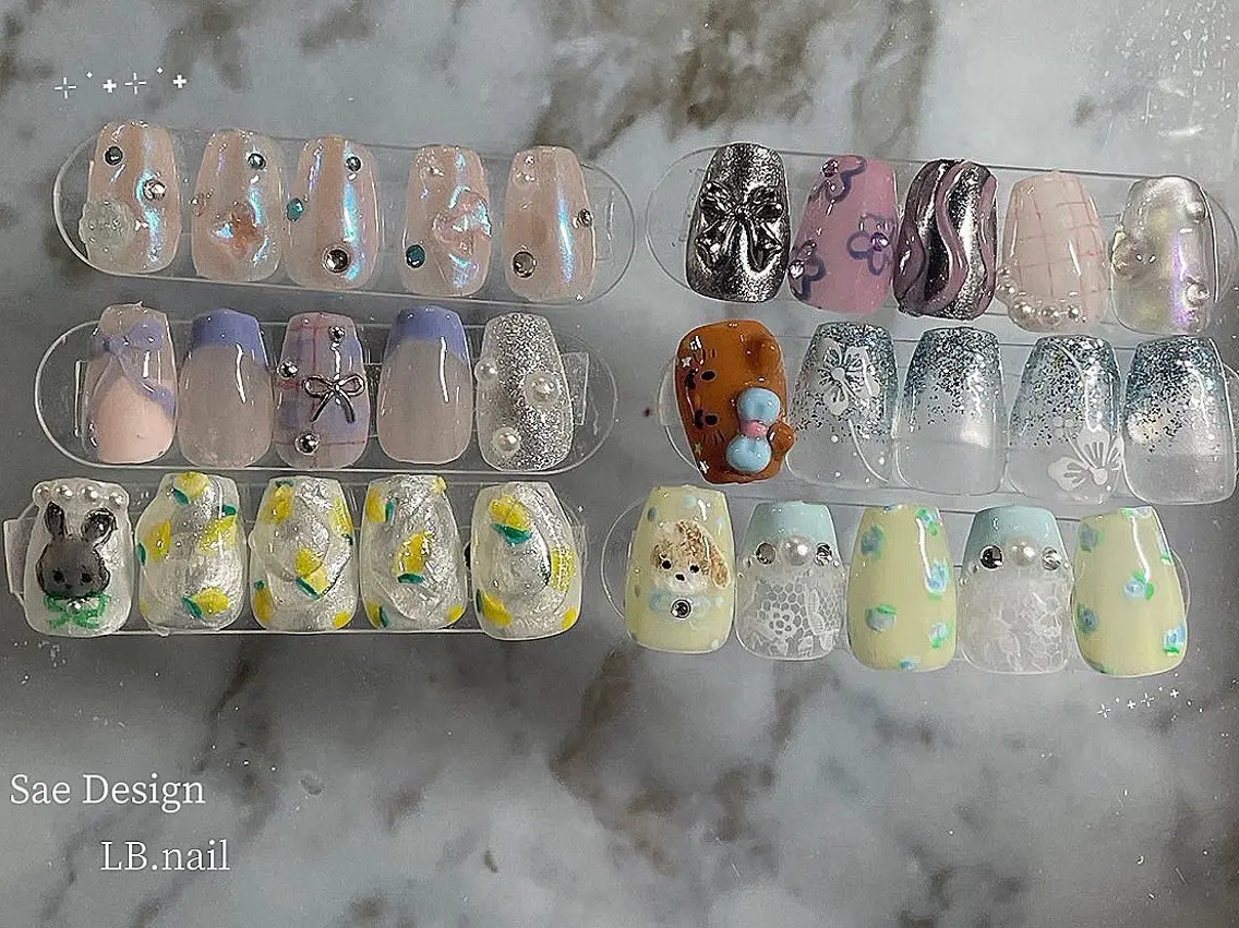 ミディアム ハンドネイル LBnail.sae /おえかきネイルのネイルデザイン