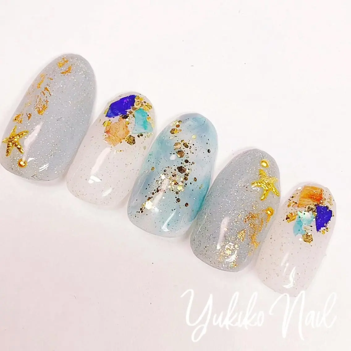 ネイル ニュアンスネイル ハンドネイル ユキコ ネイルのネイルデザイン