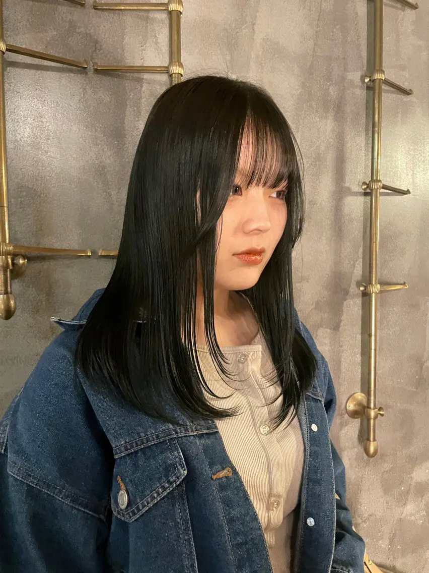 ミディアム カラー パーマ ヘアアレンジ 似合わせカラー / レイヤーMADOKAのヘアスタイル