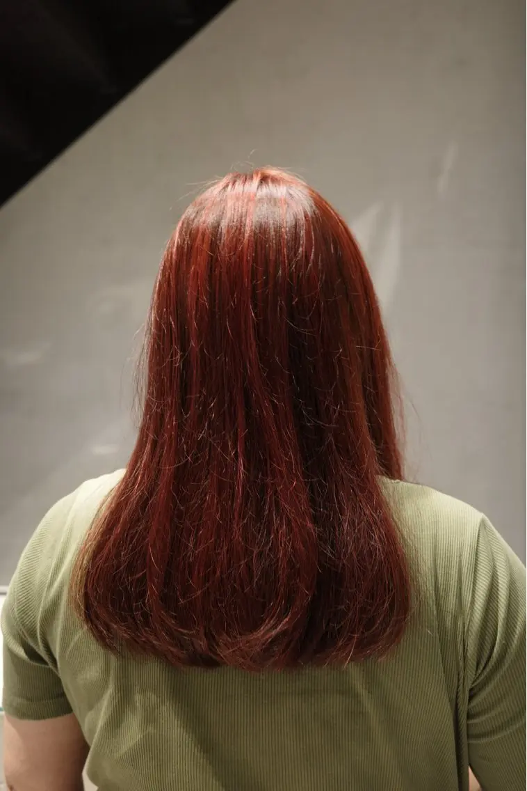 カラー ハイライトカラー レッドカラー Tamoto Arumuのヘアスタイル