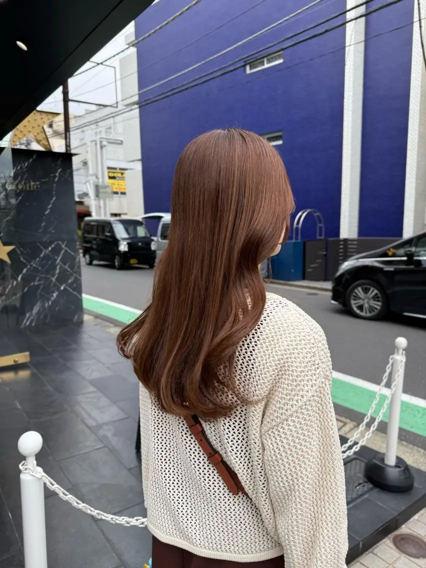 ロング カラー カット ヘアカラー トリートメント 似合わせヘア🫶🏻 つきいてるみのヘアスタイル