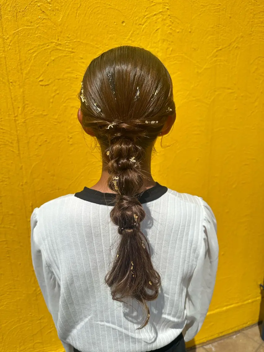 ロング ヘアアレンジ フカサワ シホのヘアスタイル