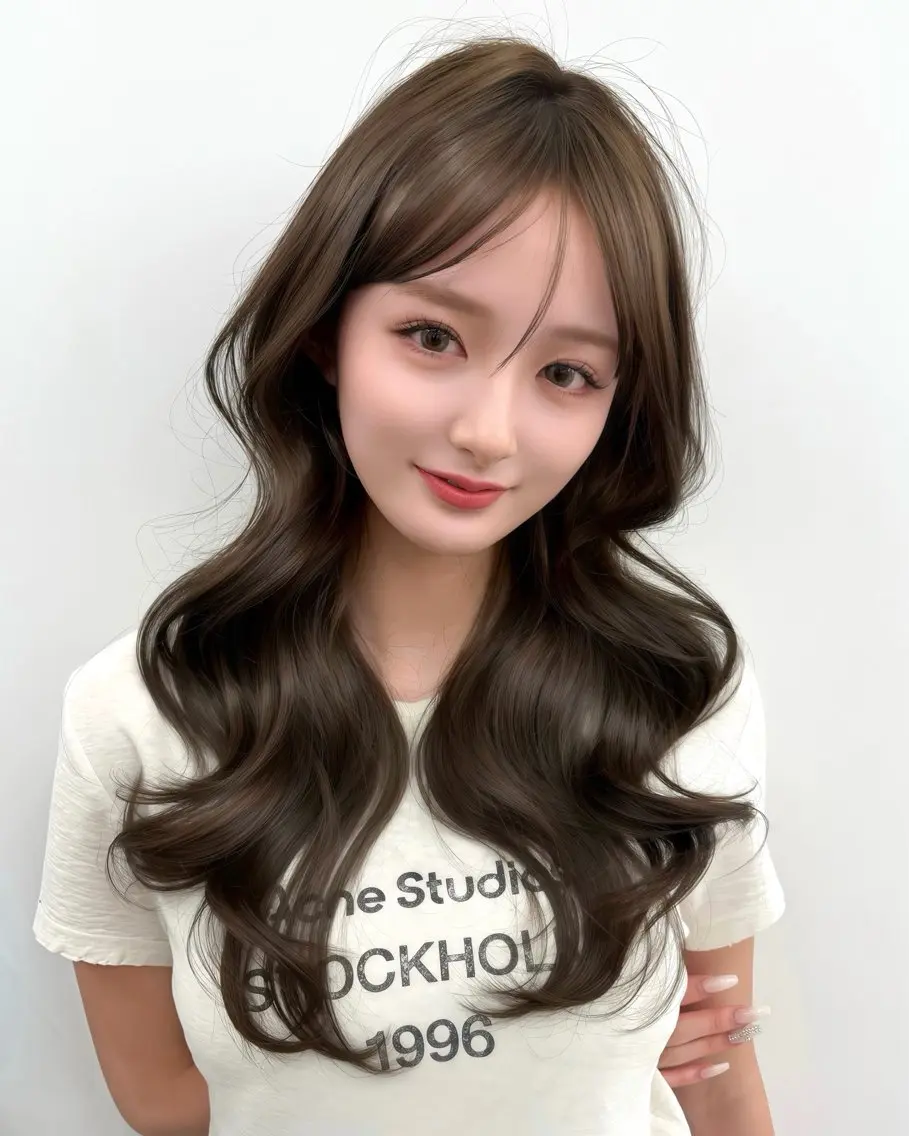 セミロング 顔周りカット 韓国風ヘア レイヤーカット カット ヘアカラー トリートメント ヘッドスパ ヘアセット 前髪顔まわりカット 🌈中村海聖のヘアスタイル
