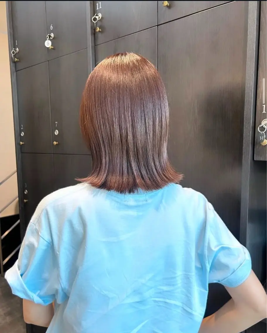 ミディアム カラー パーマ ヘアアレンジ キッズ ベージュカラー ブリーチ ブリーチなしカラー カット ヘアカラー stylist 🌸 kana.のヘアスタイル