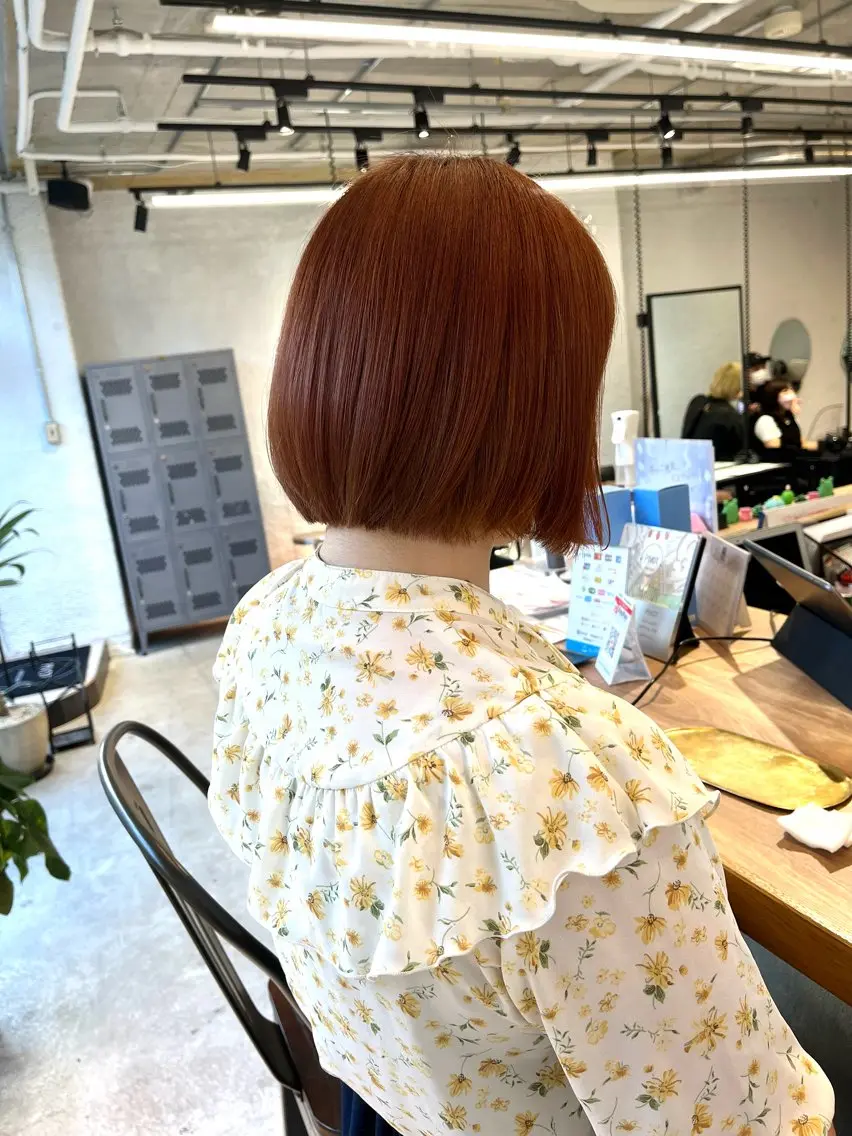 𓊆ミニモ限定クーポン💐𓊇カット➕うる艶カラー➕Aujuaトリートメント ※ロング料金なし‼︎の写真