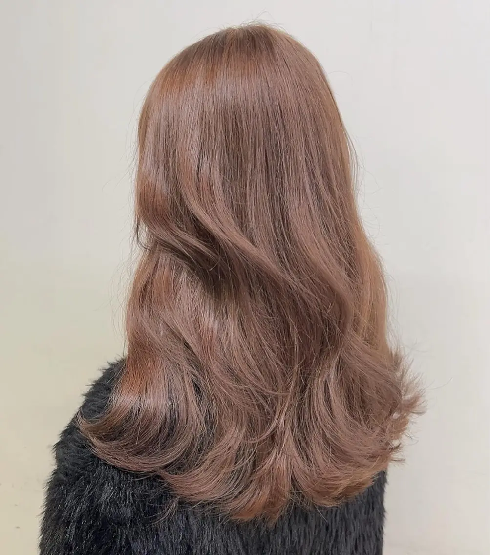 ロング カラー ヘアカラー トリートメント ヘッドスパ ヘアセット 🥞ベージュ系カラー 【すずきりほ】🥞のヘアスタイル