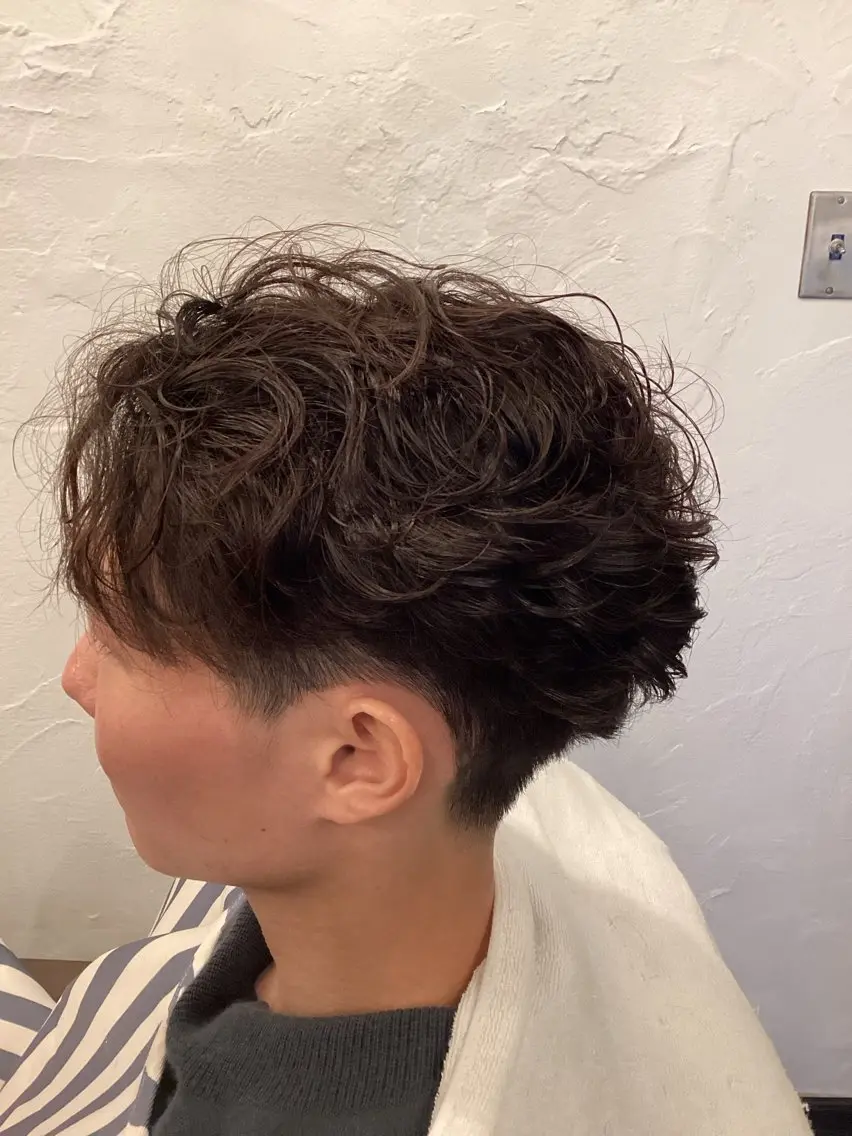 ショート パーマ メンズ パーマ特化/南保 匠のヘアスタイル
