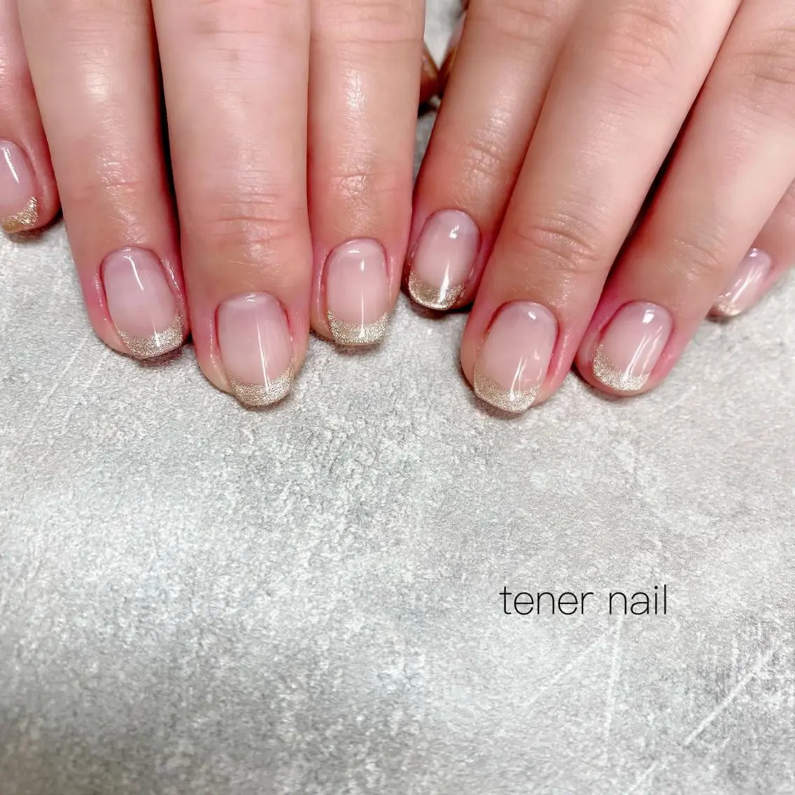 ネイル フレンチネイル マグネットネイル マグネットフレンチ テネルネイル tener nailのネイルデザイン