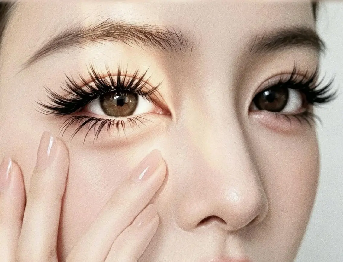 マツエク・マツパ バインドロック 束感まつ毛 フラットラッシュ 韓国風マツエク 下まつげエクステ Akina&Eye lash🌼LED店のマツエク・マツパデザイン