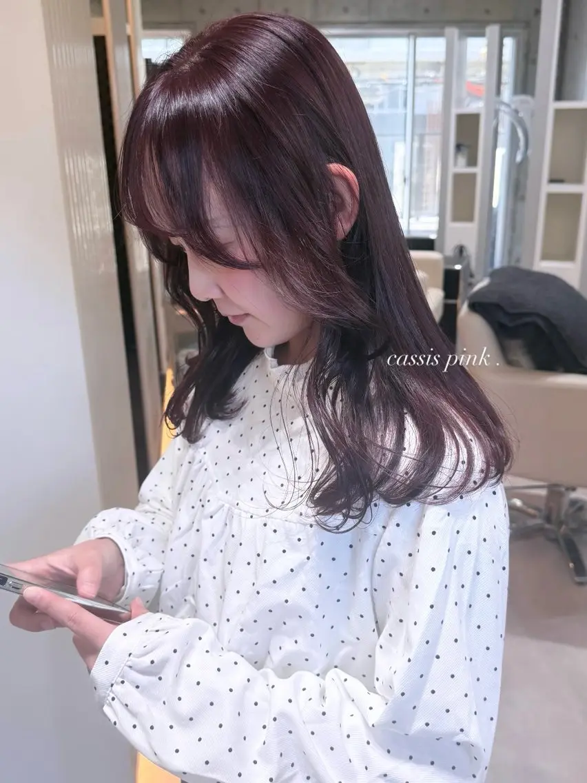 セミロング カラー ブリーチ ダブルカラー ブリーチなしカラー ヘアカラー トリートメント 透明感×レイヤー 【梅田】KANONのヘアスタイル