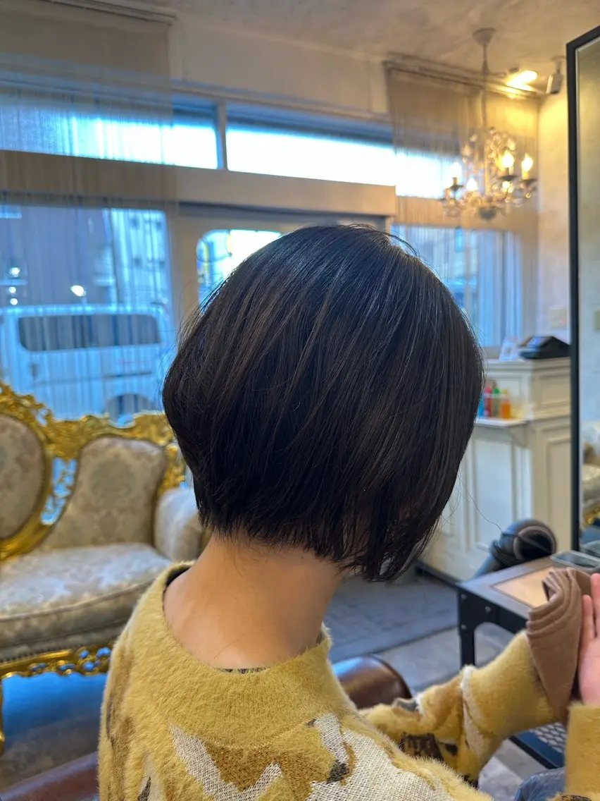 ショート ショートボブ ボブ ショートヘア L'oeuf 山下 アミールのヘアスタイル
