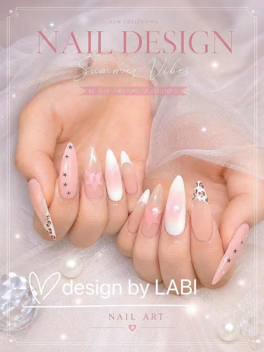 ネイル アートネイル オーロラネイル クリアネイル 長さ出し フレンチネイル ハンドネイル HOT Nail Salonのネイルデザイン