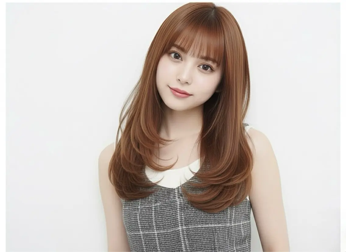 ロング カラー ベージュカラー ブリーチ ケアカラー 透明感カラー グレージュ ヘアカラー トリートメント 赤み消し韓国ヘア レイヤー縮毛🤍渡邉のヘアスタイル