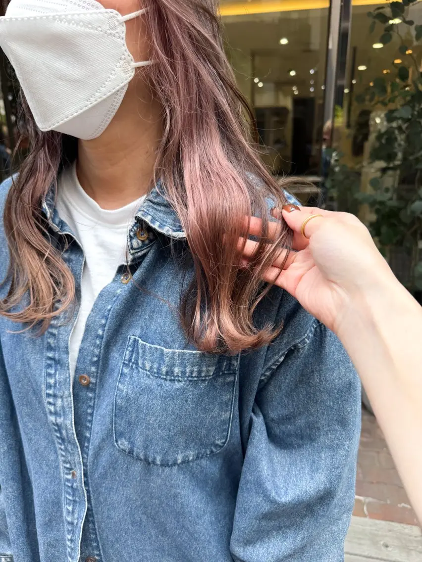 セミロング カラー Seeknext // Rukaのヘアスタイル