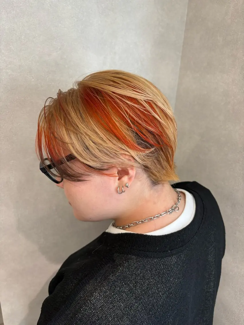 ショート ヘアカラー ショート・ボブ ✂️chinatsuのヘアスタイル