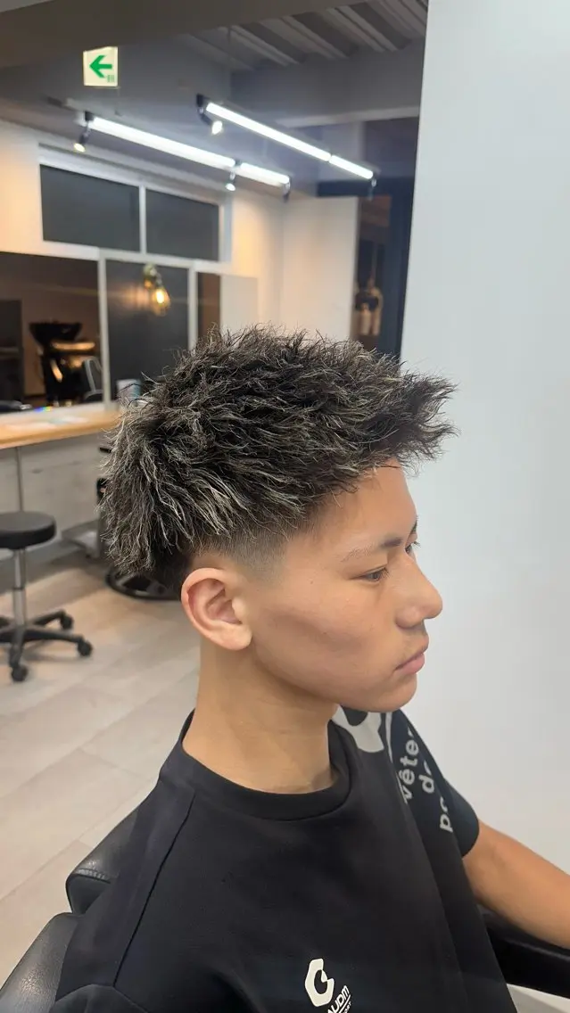 ショート パーマ メンズ メンズメッシュ 💥律喜💥/パーマ /メンズ/フェードのヘアスタイル