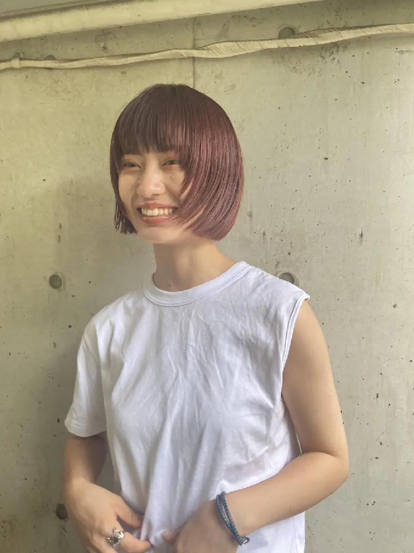 カラー ミディアム 髪質改善 OMA カタギシのヘアスタイル