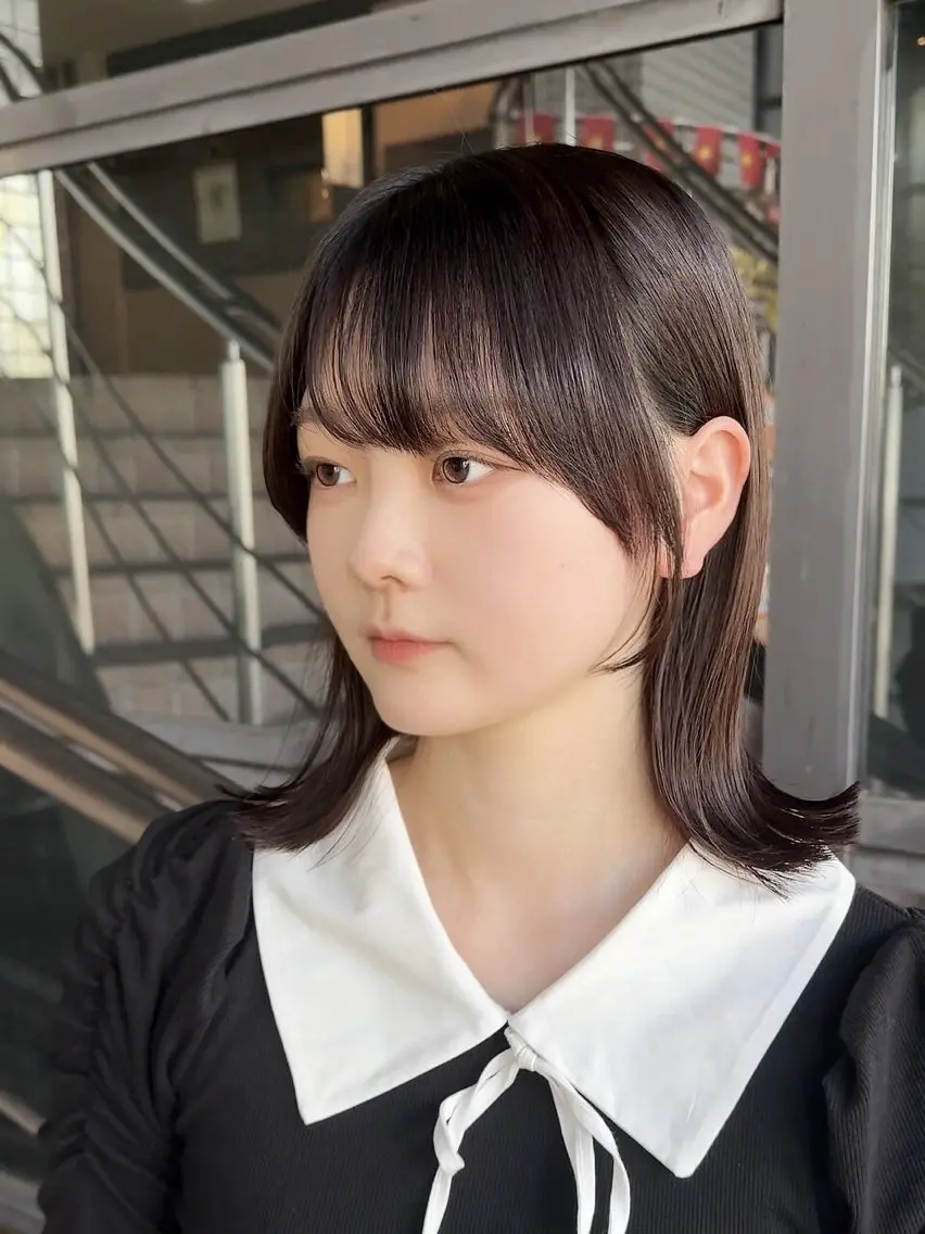 ミディアム ミディアムレイヤー レイヤーカット 韓国STYLE 小久保のヘアスタイル