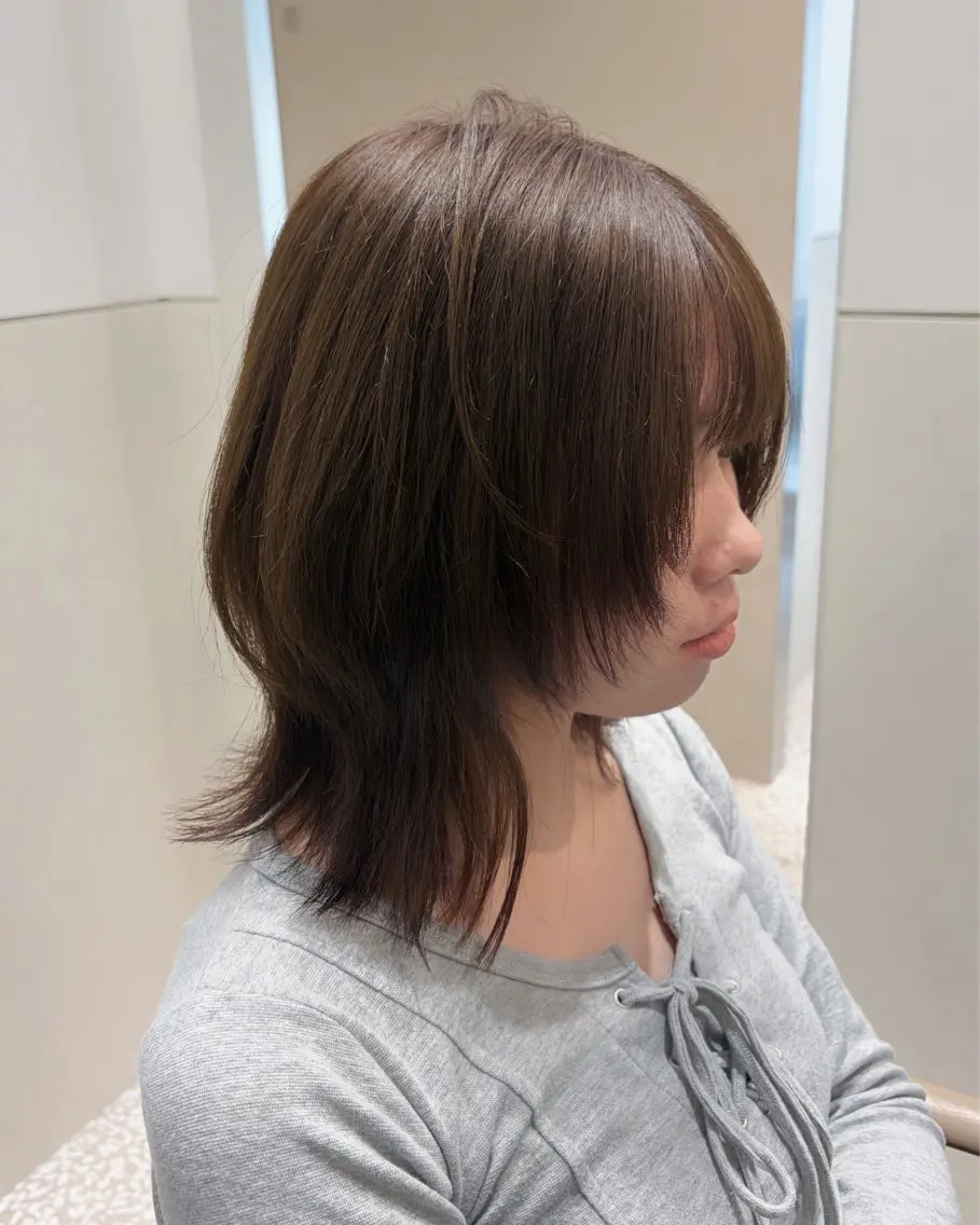 ミディアム カラー ヘアカラー 【美髪矯正/絹髪】 🎀hinano🎀のヘアスタイル