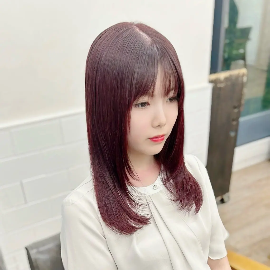 セミロング カラー カット ヘアカラー 🎀オタク美容師艶髪 カラーERINA🎀のヘアスタイル