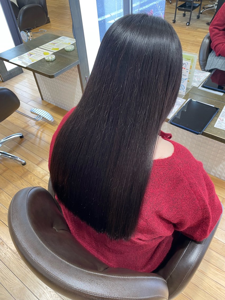 ロング ロング トリートメント カット ヘッドスパ 濱口 由華のヘアスタイル