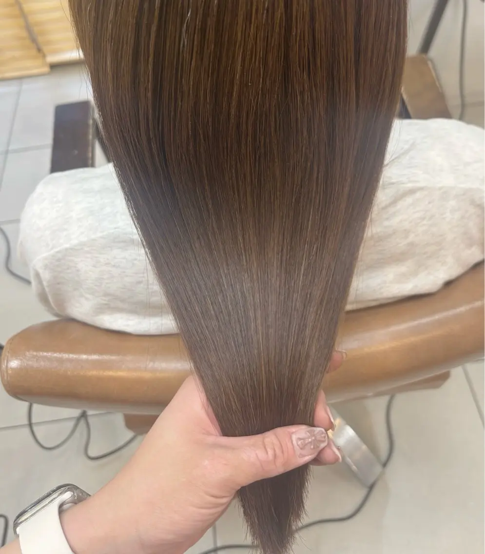 ミディアム トリートメント カット ヘアカラー トリートメント 頭皮×髪質改善 透明感カラー💎中村のヘアスタイル