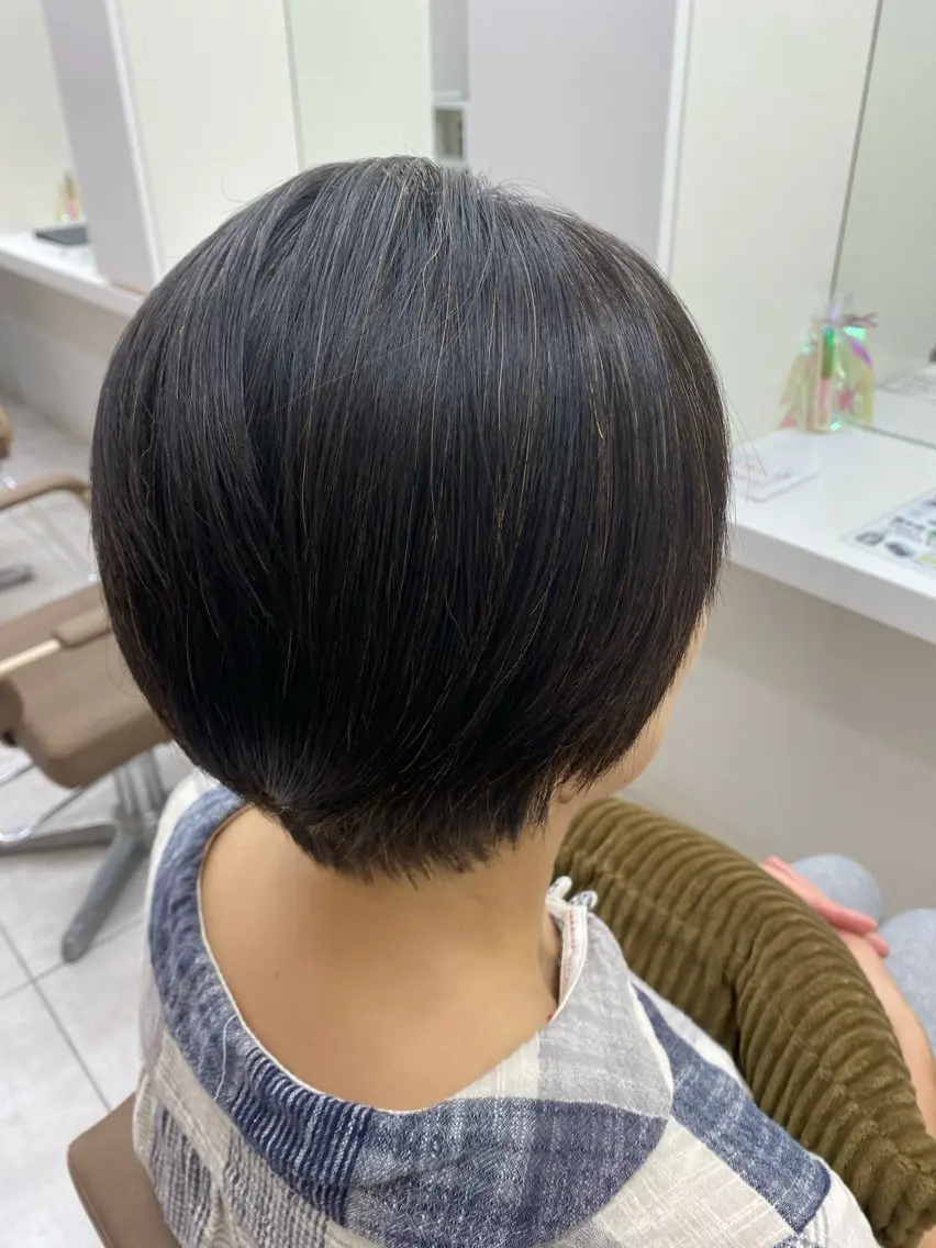 ショート 丸みショート くびれヘア ショートヘア 馬渕 由梨のヘアスタイル