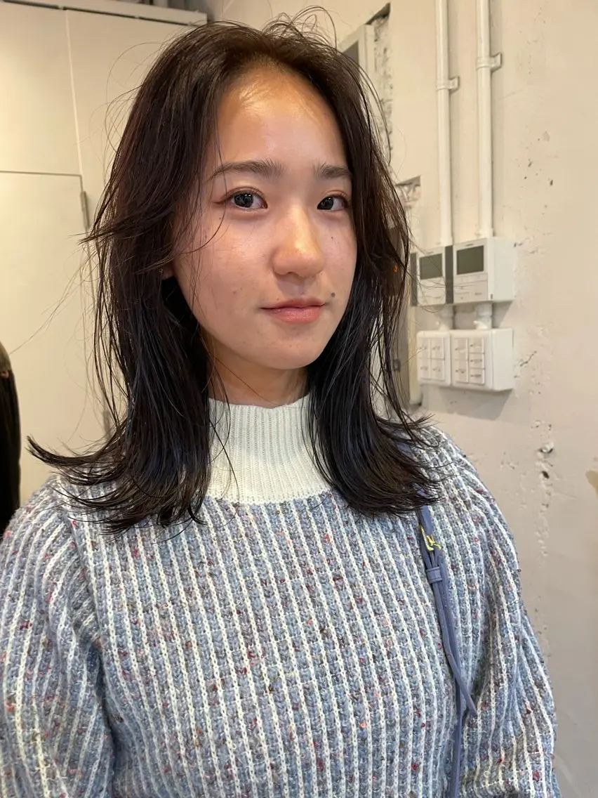 ミディアム カラー カット ヘアカラー トリートメント レイヤー/似合わせ TAKUYAのヘアスタイル