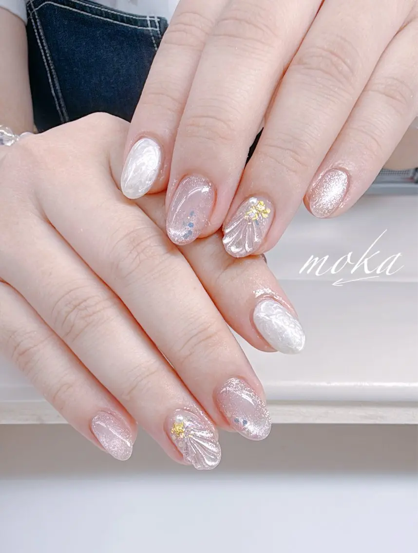 ネイル ハンドネイル ハンドケア 胡蝶蘭レディースサロ ンNailMOKAのネイルデザイン
