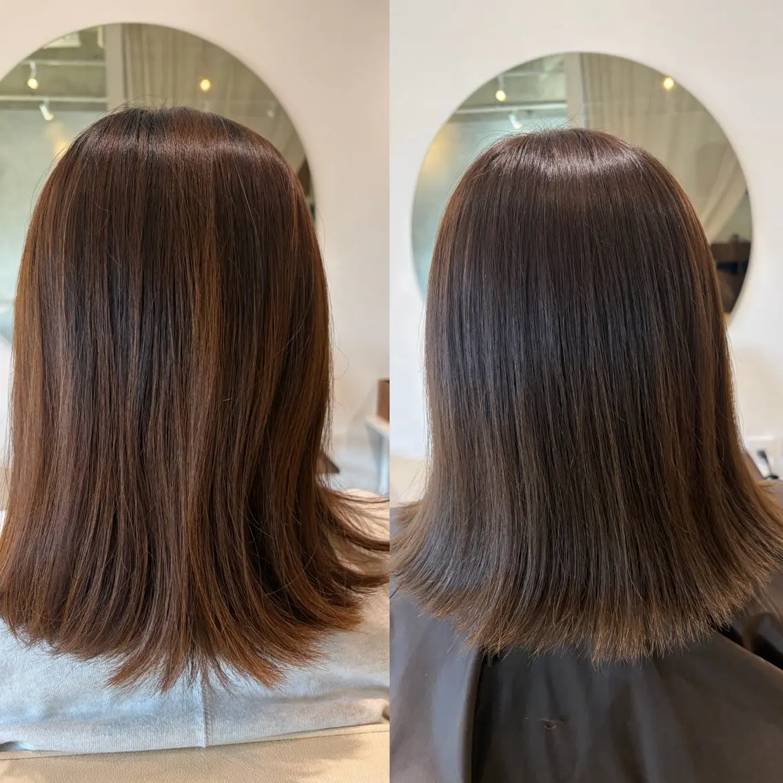 ミディアム カラー 山下 阿雅のヘアスタイル