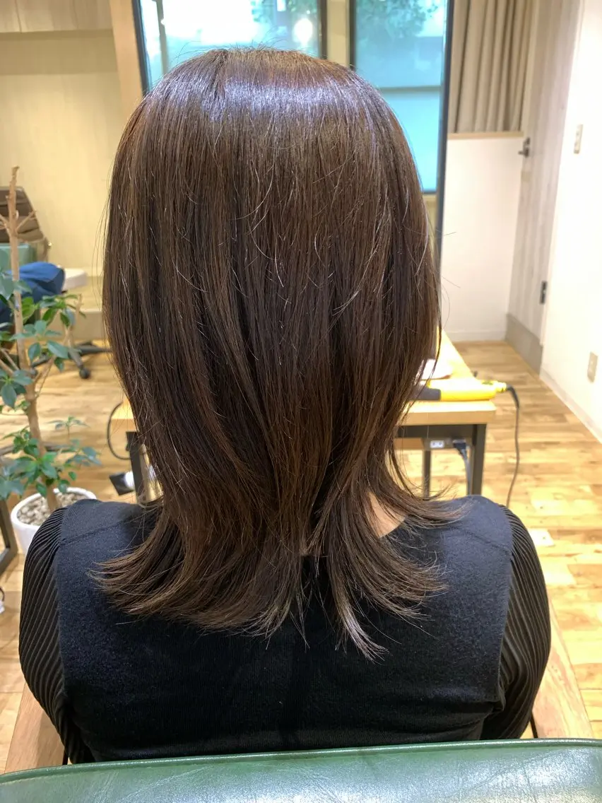 ミディアム ヘアカラー 🫧艶カラー osawa🐳🫧のヘアスタイル