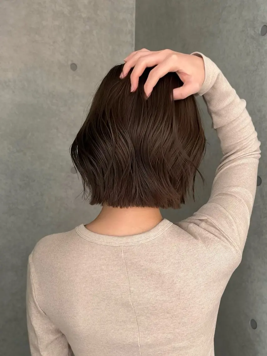 ミディアム ボブ 阿部 瑠斗のヘアスタイル