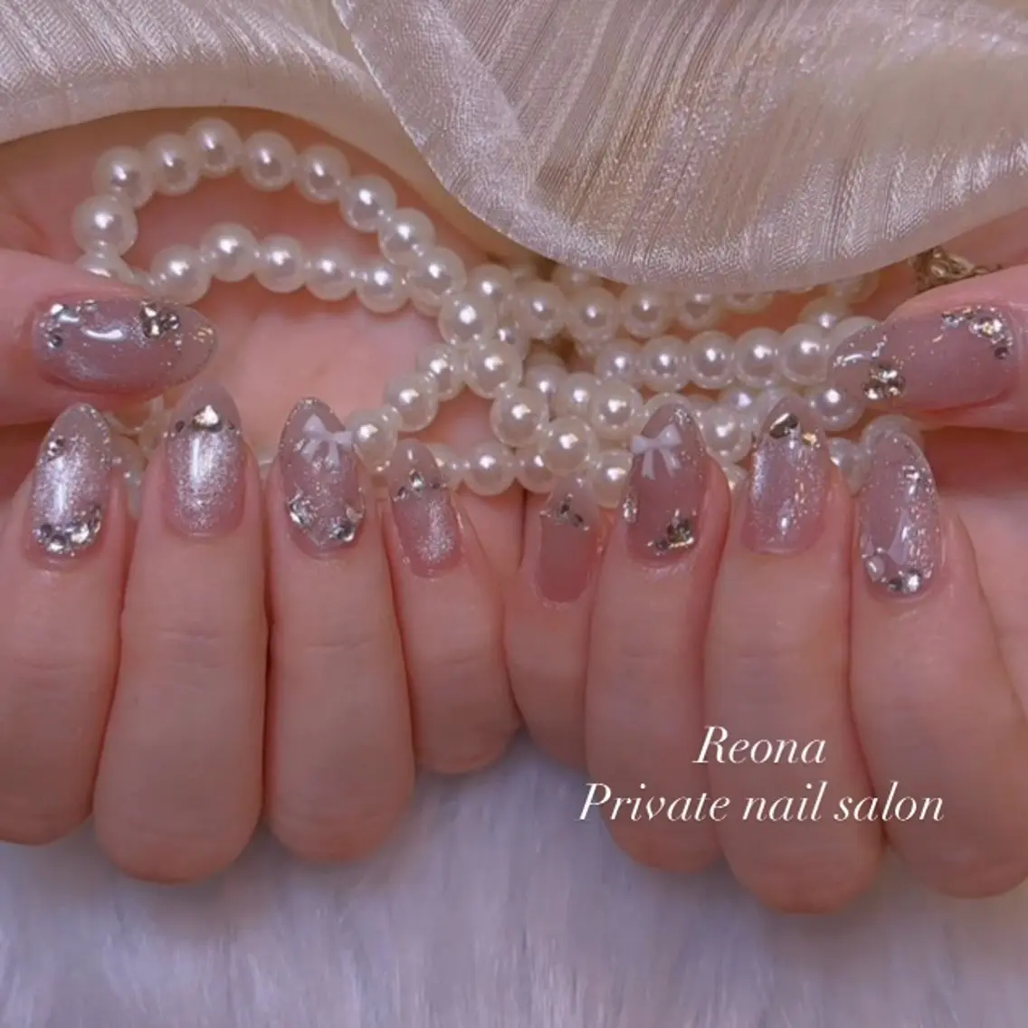ネイル マグネットネイル 夏ネイル ワンホンネイル Reona Nailのネイルデザイン