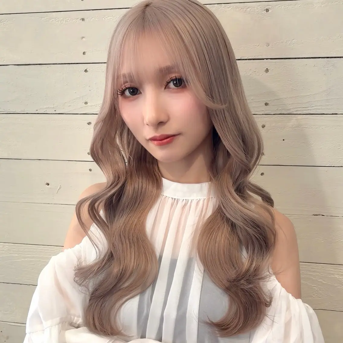 ロング カット ヘアカラー トリートメント ブリーチ/艶カラー RYUTOのヘアスタイル