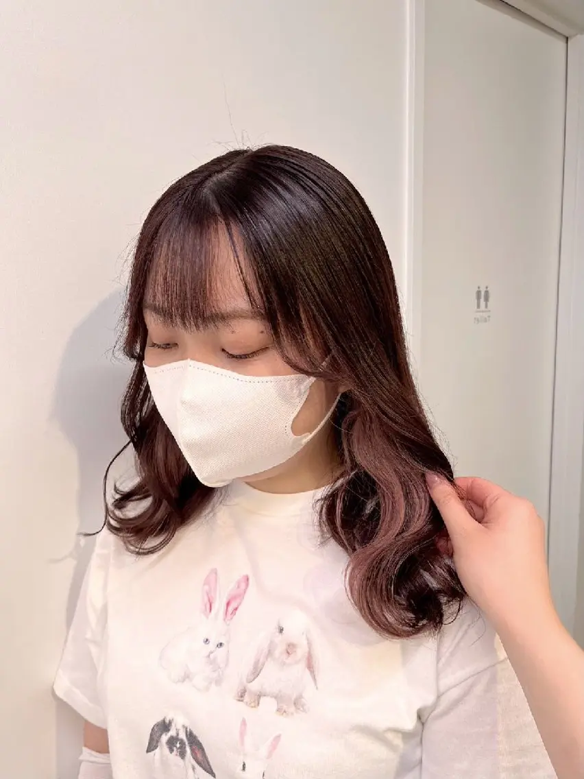 セミロング ヘアアレンジ カラー ヘアカラー トリートメント ヘッドスパ ヘアセット 公式PARADE💐 池袋💐のヘアスタイル