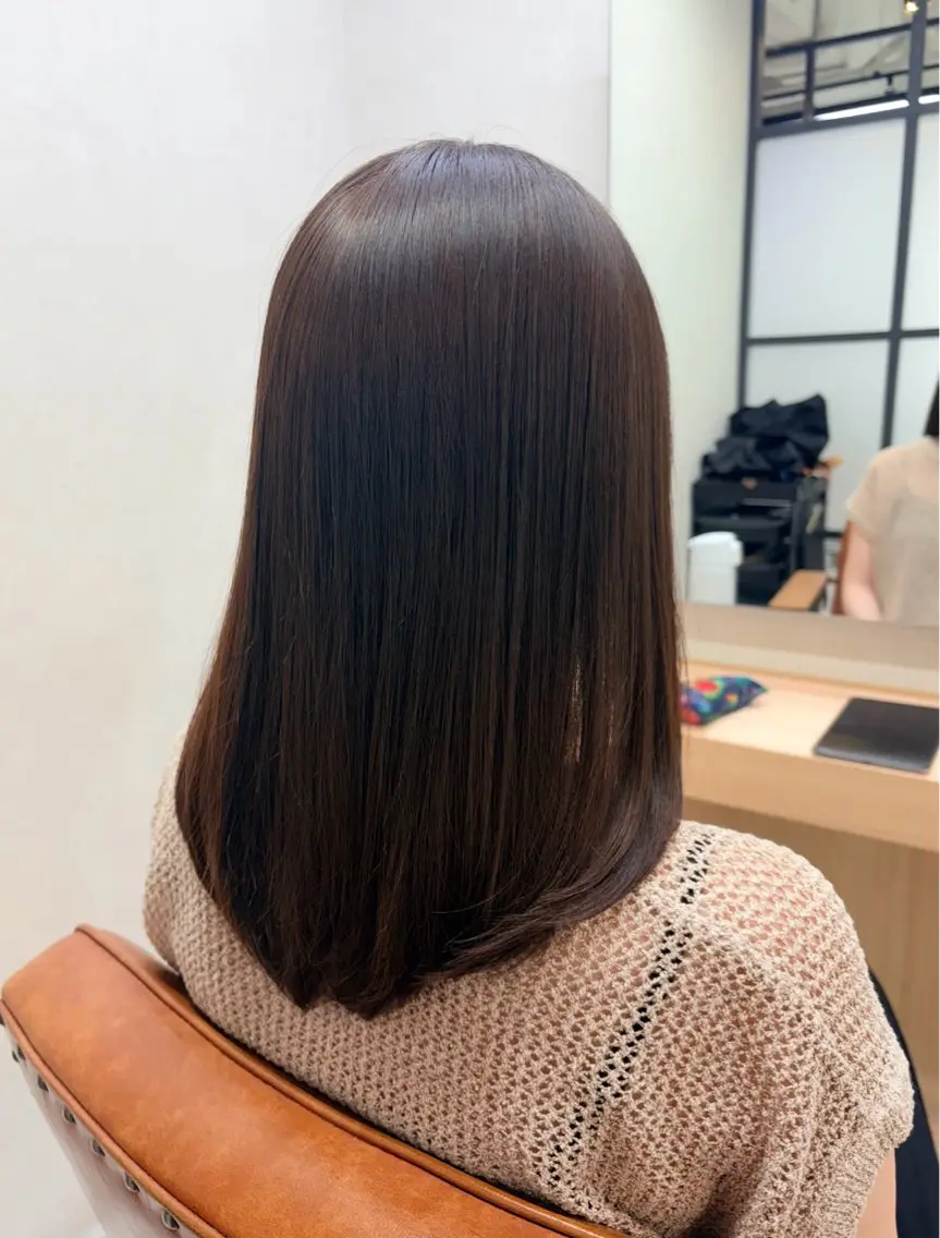 セミロング カラー カット ヘアカラー トリートメント 透明感カラー/ 関口柊/河原町のヘアスタイル