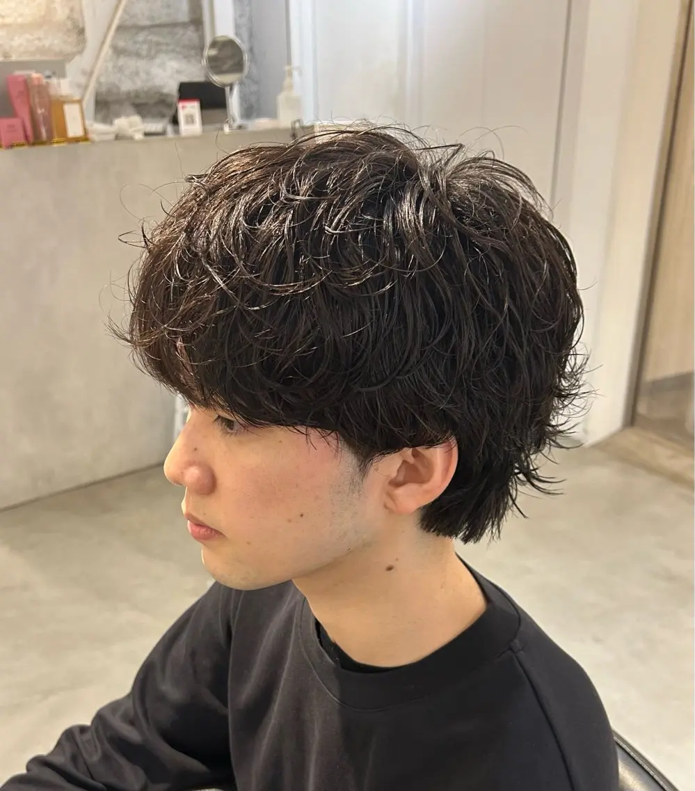 パーマ メンズ カット メンズ清潔感のプロ 💈メンズパーマ藤田のヘアスタイル
