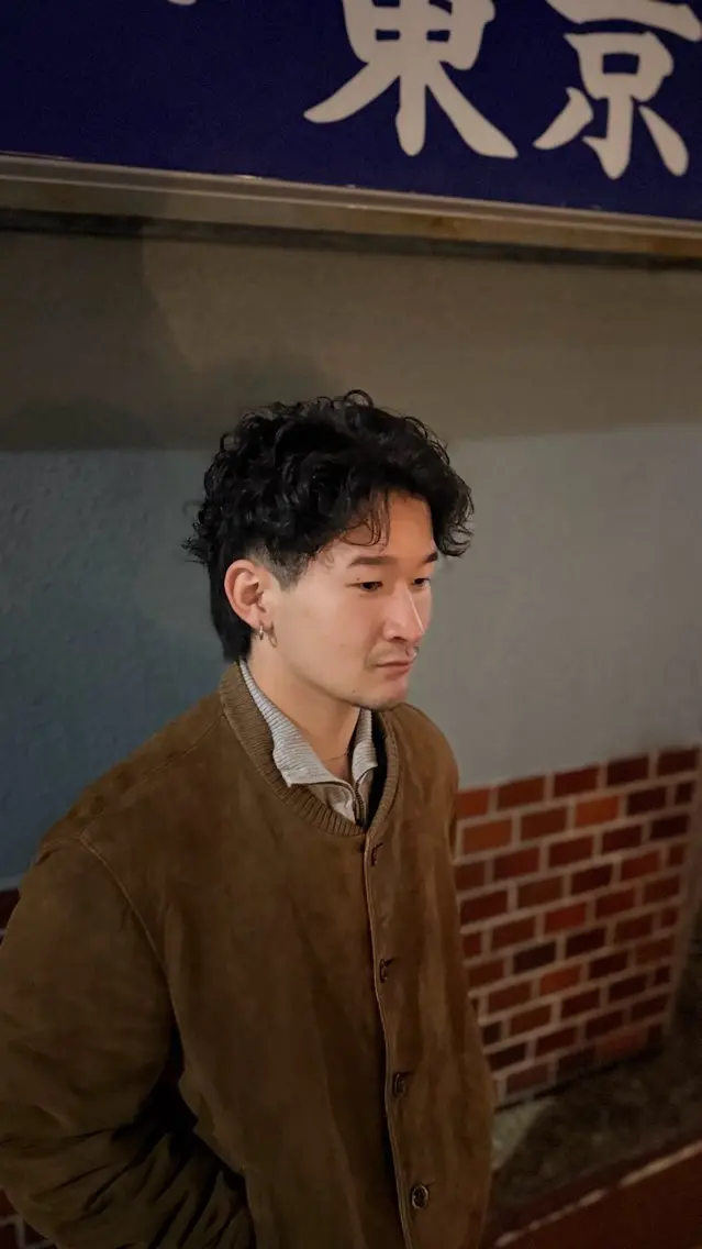 ミディアム パーマ メンズ 💈メンズカット✂️ 鈴木✂️のヘアスタイル