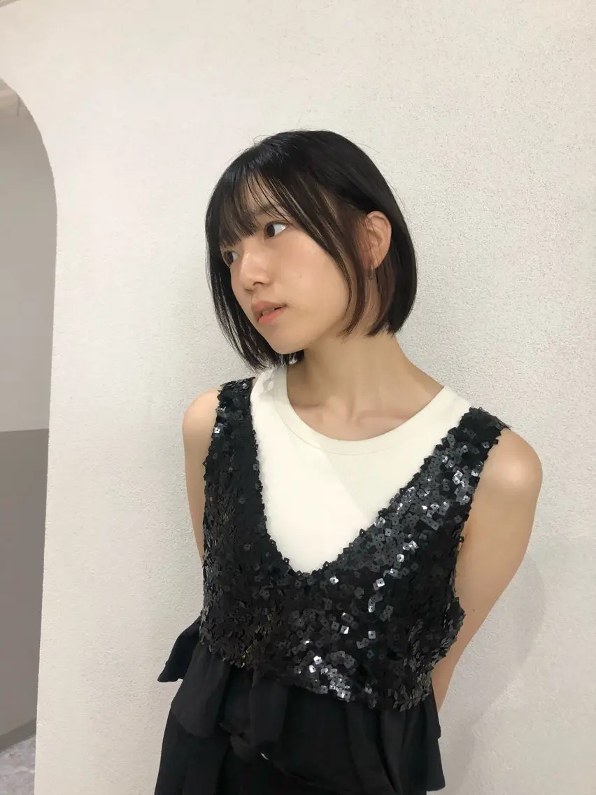 ミディアム カラー カット ヘアカラー レイヤー/ブリーチ iwamiya岩見谷のヘアスタイル