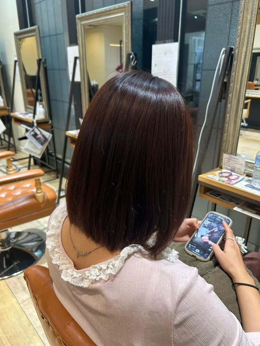 ショート カラー ヘアカラー 松尾 遥花のヘアスタイル