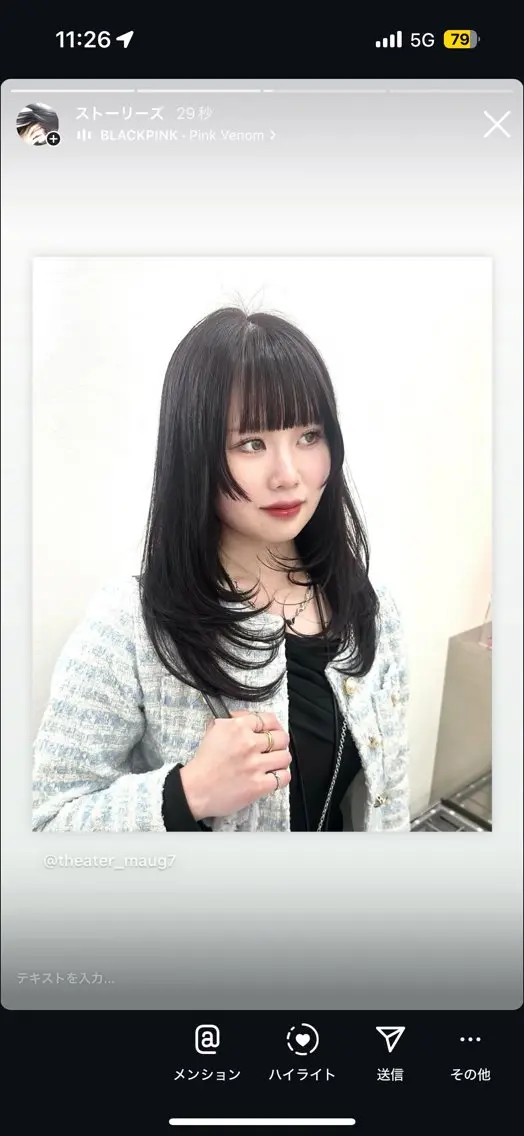 セミロング カラー ヘアアレンジ カット ヘアカラー トリートメント 大人っぽ中韓レディ ヘア🤍MAOのヘアスタイル