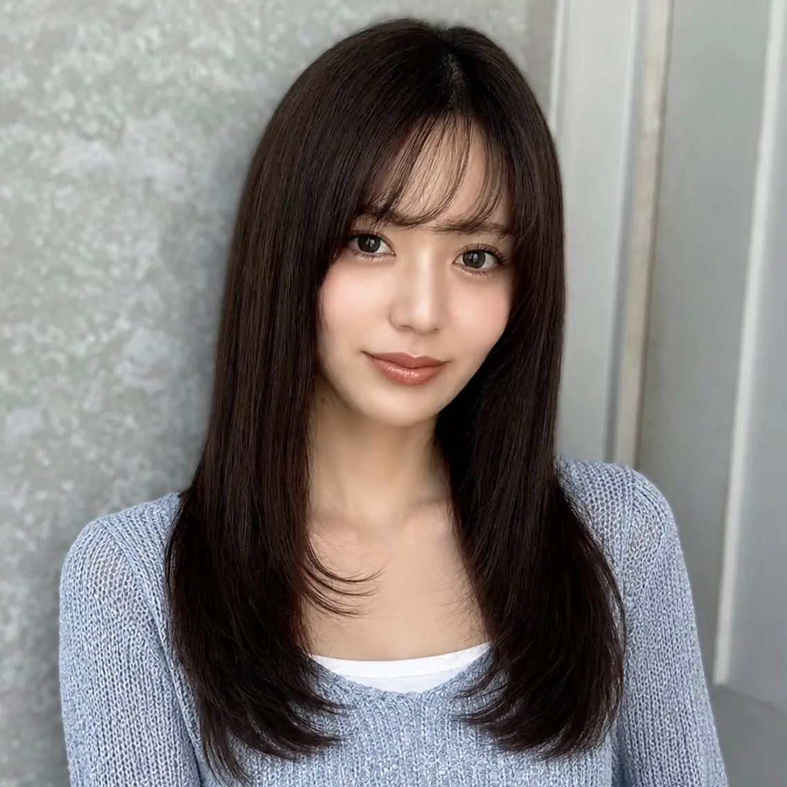 セミロング カット ヘアカラー トリートメント レイヤー/ボブ/縮毛 矯正🩵manamiのヘアスタイル